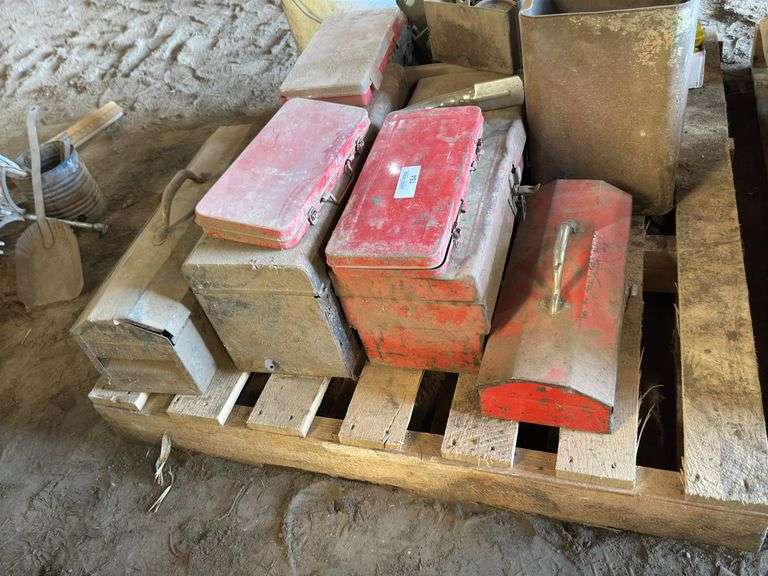 Assorted Tool Boxes and Hardware