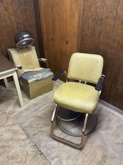 Salon Hair Dryer Chair and Styling Chair Set image
