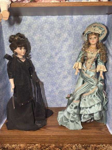 Two Collectible Porcelain Dolls image