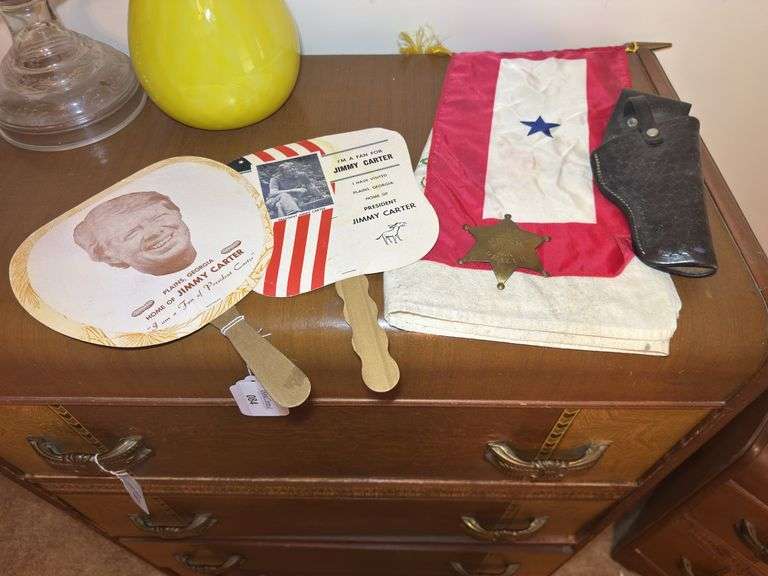 Jimmy Carter Campaign Fan Lot with Memorabilia image