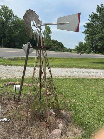 Decorative Metal Windmill