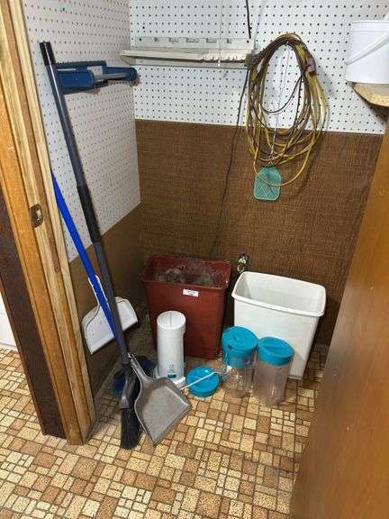 Iced Tea Maker with extra pitcher, Cleaning Supplies, Extension Cord, and misc. image