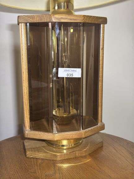 Unique Lamp with Glass Panels