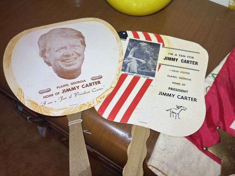 Jimmy Carter Campaign Fan Lot with Memorabilia