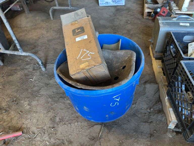 John Deere Tractor Parts Lot - Steering Wheel, Seat, and More image