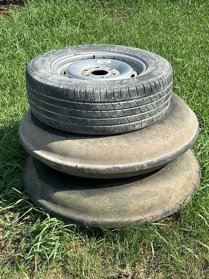 Assorted Tires and Steel Wheel image