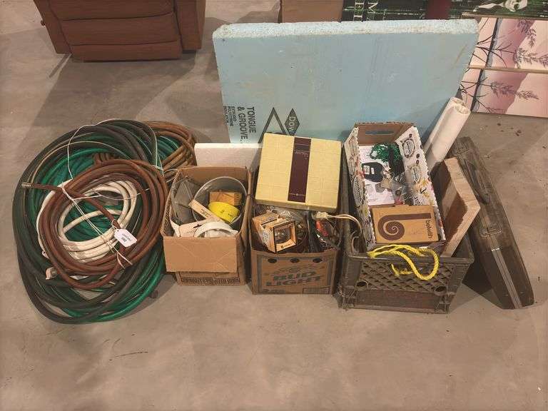 Mixed Lot of Hose, General Electric Scale and Assorted Items image
