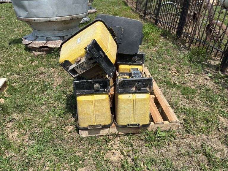 Set of Six John Deere Planter Seed Boxes image