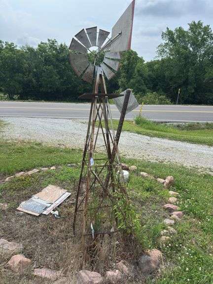 Decorative Metal Windmill image
