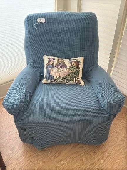 Lane Rocker Recliner with Cover & Decorative Pillow image