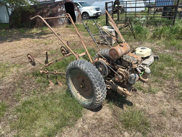 Walk Behind Garden Tiller with Attachment