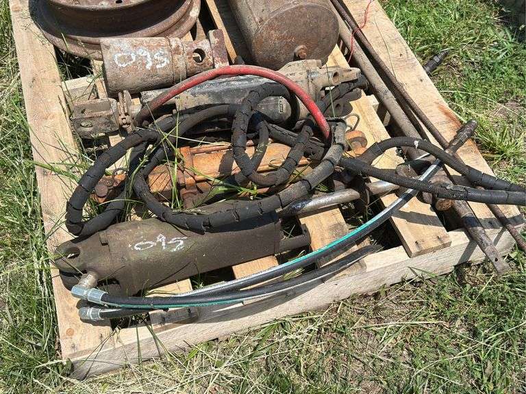 Assorted Hydraulic Components and Metal Parts