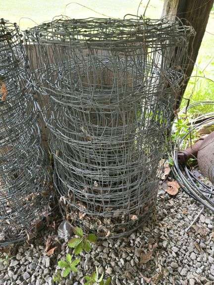 Lot of Rolled Fencing Wire, Partial rolls