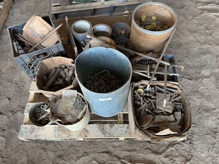 Assorted Hardware: Bolts, Nuts, Washers, and Metal Parts image