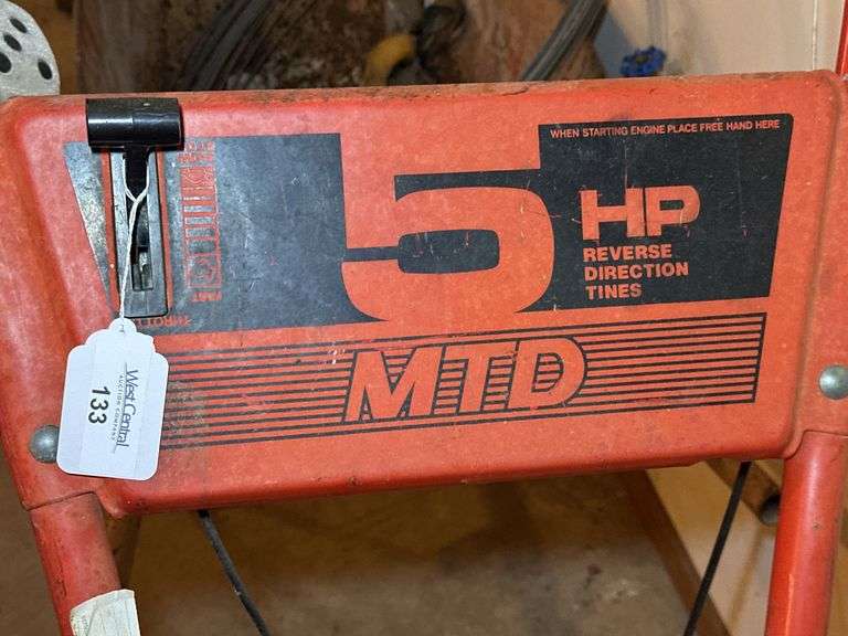MTD 5 HP Rear Tine Garden Tiller