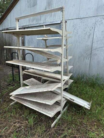 Large Retail Display Shelving Unit and firewood racks