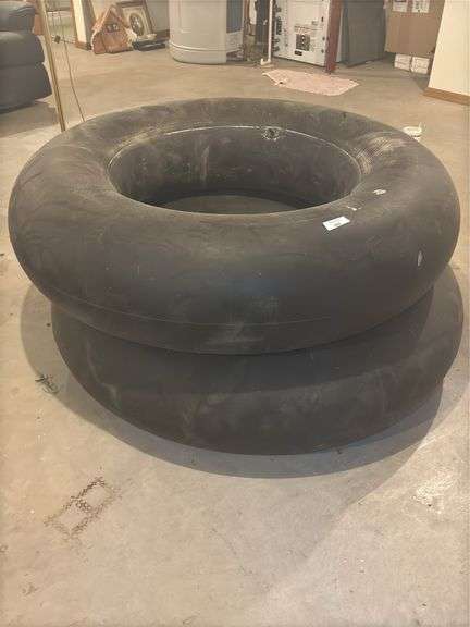 Two Large Rubber Inner Tubes (believed to fit 30" tractor tires) image