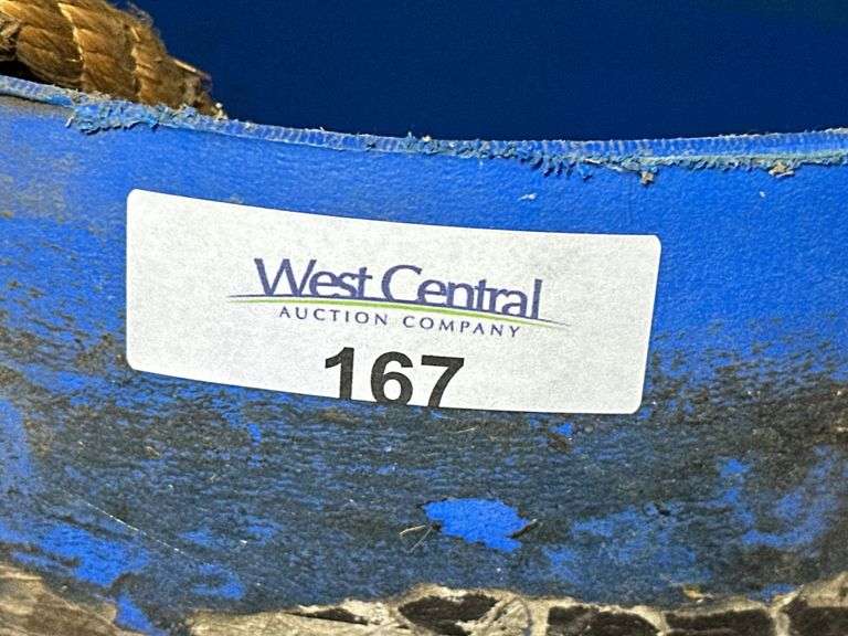 Blue Plastic Barrel with Rope