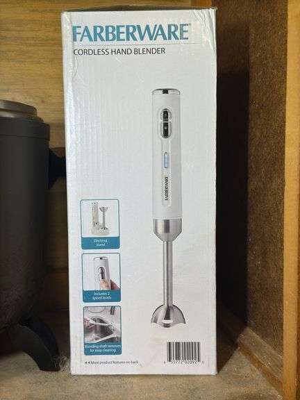 Presto Electric Pot and Farberware Cordless Hand Blender
