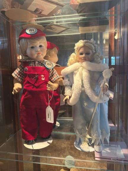 Ashton Drake Gallery "Snow Princess" Doll and Boy Doll image