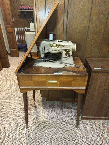 Singer Sewing Machine with Cabinet image