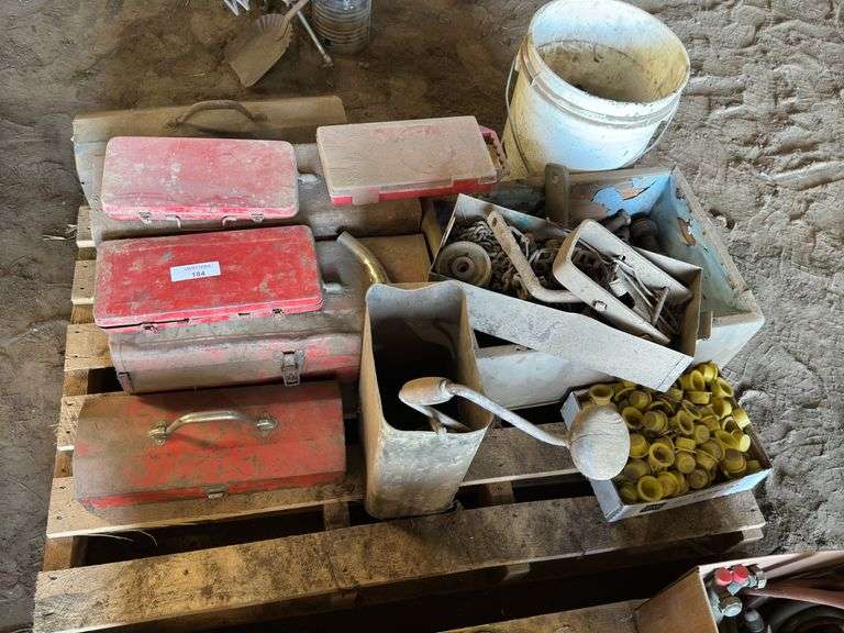 Assorted Tool Boxes and Hardware image