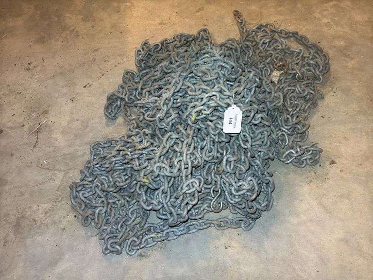 Assortment of chain pieces, 3ft and longer pieces image