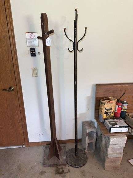Pair of Standing Coat Racks image