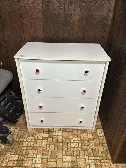White Four-Drawer Dresser image