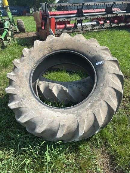 Two Tractor Tires: Firestone 14-30 and B.F. Goodrich 15-38 image
