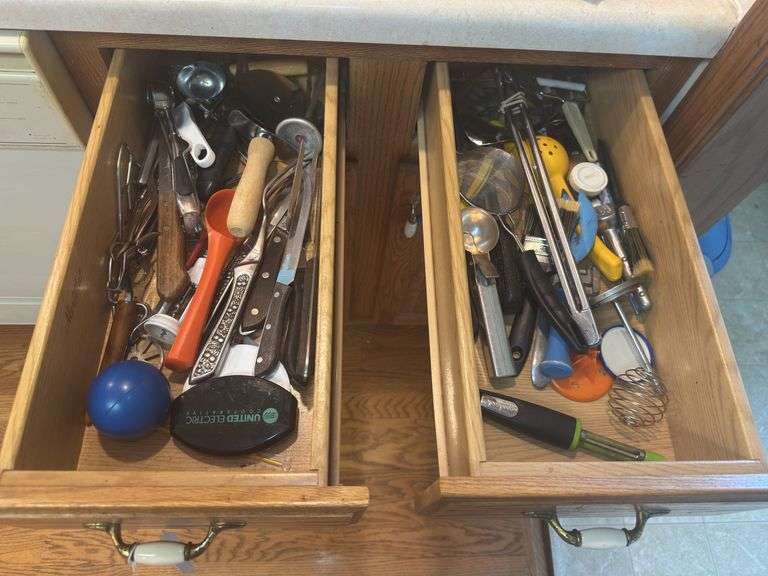Kitchen Utensils in Drawers image