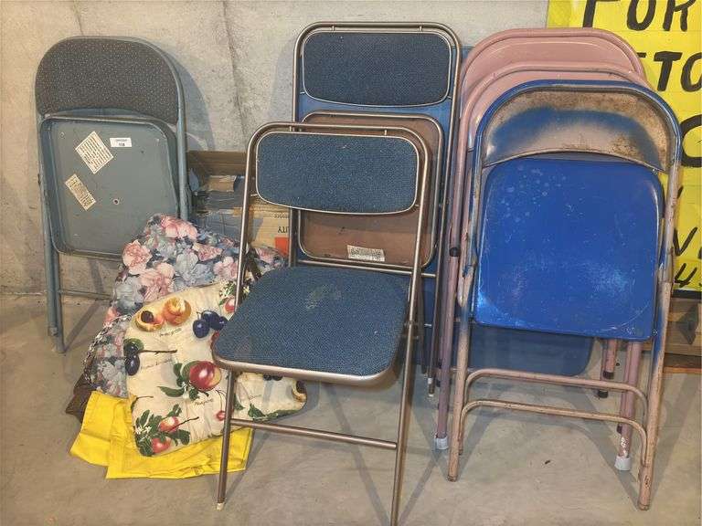 Collection of Folding Chairs and table image