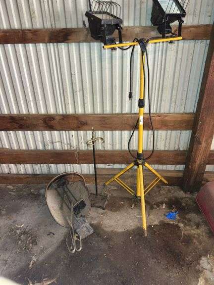 Fireplace Tools and Stand, Work Light image