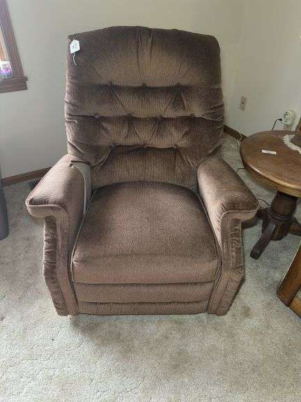 Brown Corduroy Recliner/Rocker