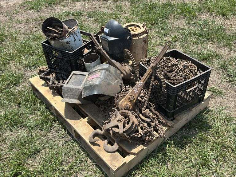 Assorted Metal Tools and Equipment