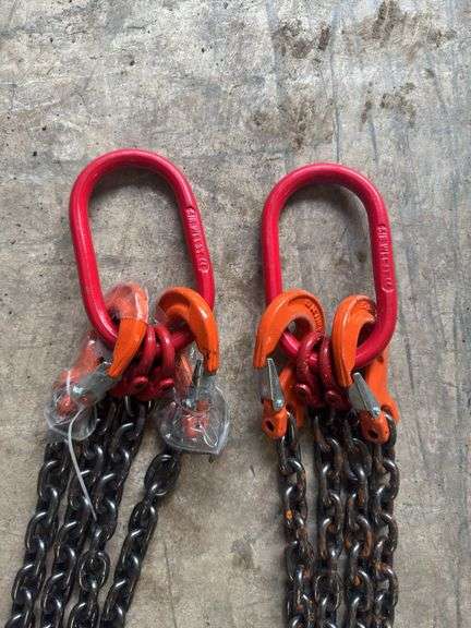 UNUSED QTY OF (2) PALADIN 7 ft Double Legs Lifting Chain Sling
