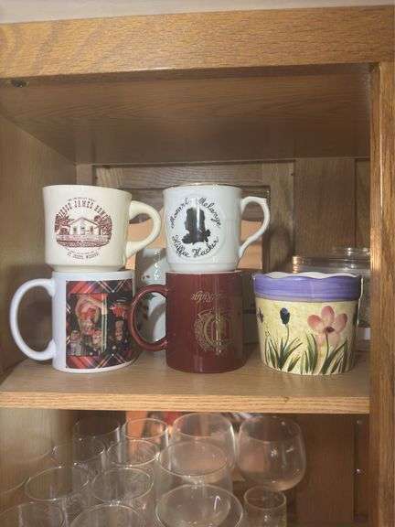 Variety of Cups, Glasses, and Canisters