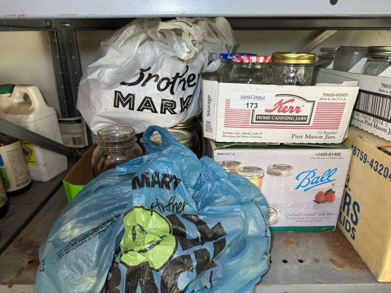 Mixed Lot of Kerr and Ball Mason Jars