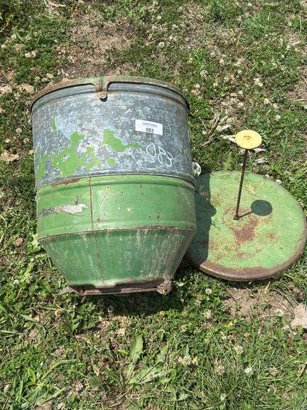 John Deere Galvanized Seed Planter Box image