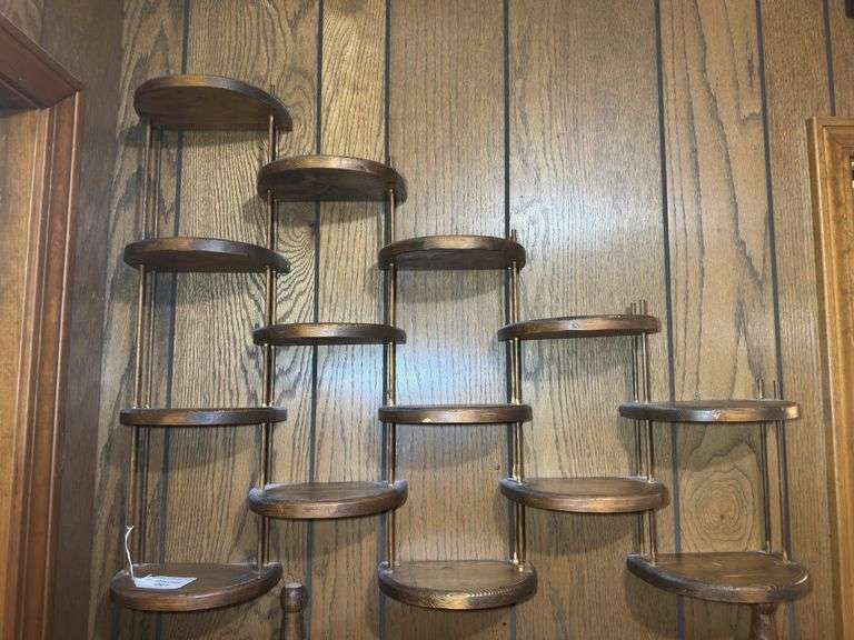 Wooden Wall Mounted Display Shelf image