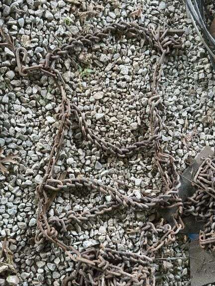 Rear tractor chains-2, believed to fit 30" rear tires.