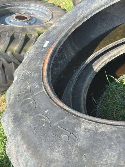 Two Goodyear 480/80R42 Tractor Tires