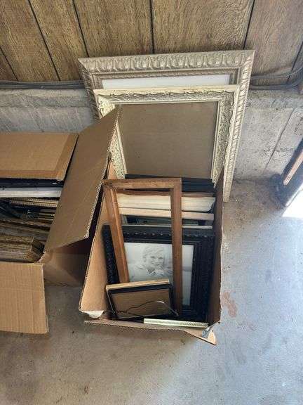 Two Boxes of Assorted Picture Frames
