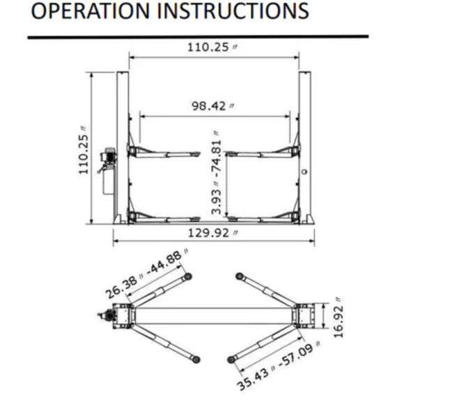 Two post Base plater Auto lift