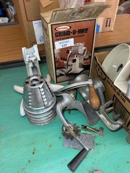 Rival Grind-O-Mat Meat Grinder/Food Chopper Lot