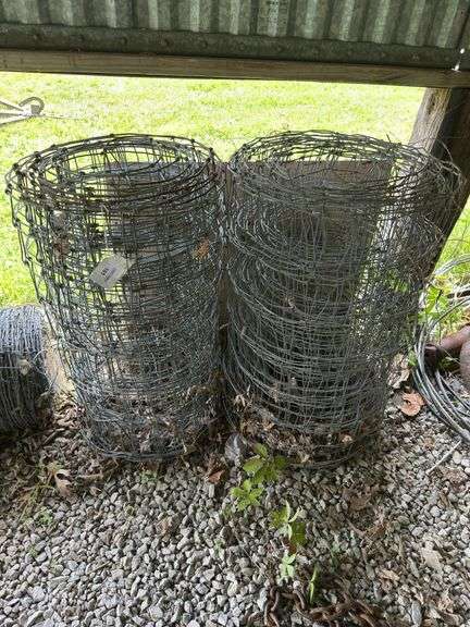 Lot of Rolled Fencing Wire, Partial rolls image