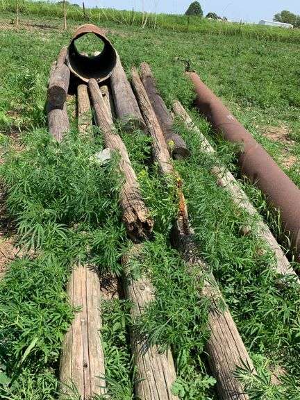 Assorted Wood and Metal Pipe