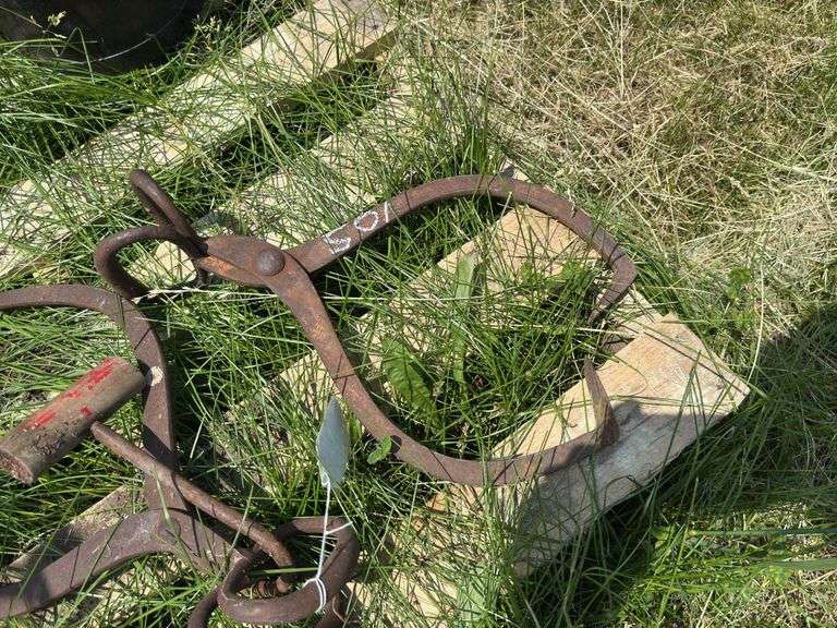 Set of Ice Tongs and hay hook