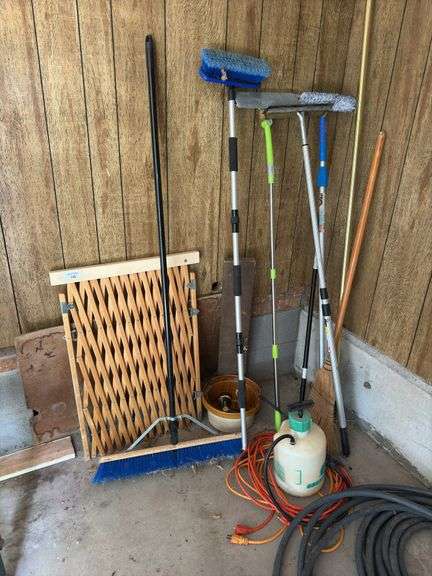 Variety of Cleaning and Garden Tools