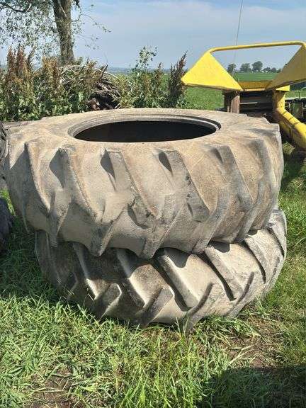 Two Large Tractor Tires - 20.8-38-34 image